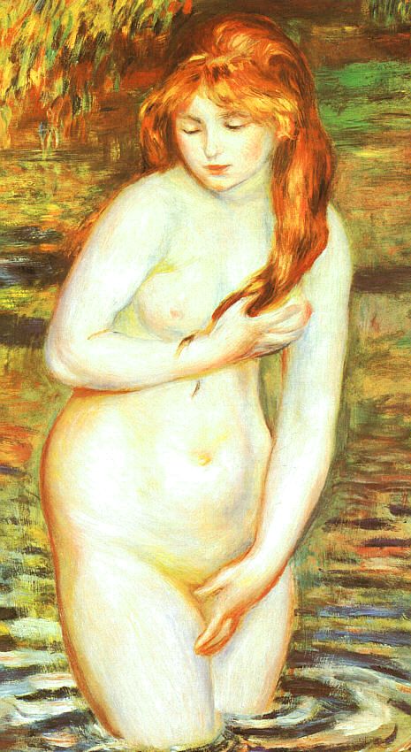 Young Woman Bathing